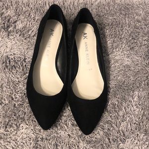Anne Klein suede wedge size 7